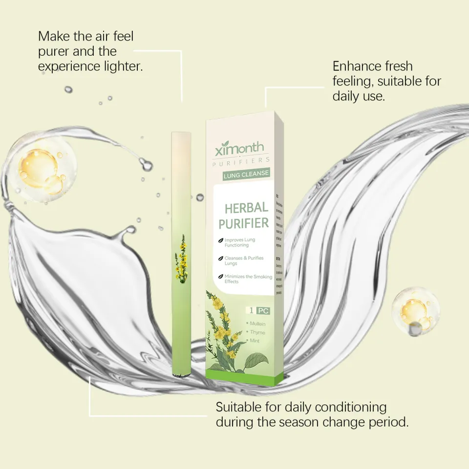 Ximonth Herbal Purifier Herbal Diffuser Pen with Extracts of Mullein