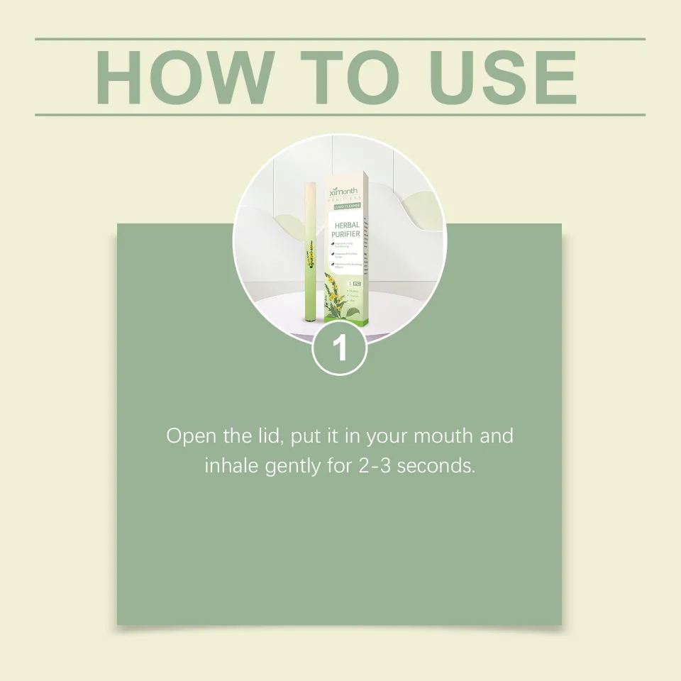 Ximonth Herbal Purifier Herbal Diffuser Pen with Extracts of Mullein